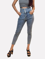 Load image into Gallery viewer, High Waist Denim Jeans - Fashion Tiara
