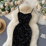 Load image into Gallery viewer, Back Sequined Bodycon Mini Dress
