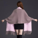 Load image into Gallery viewer, Brown Knitted Scarf Long Sleeve
