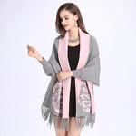Load image into Gallery viewer, Pink Knitted Scarf Long Sleeve
